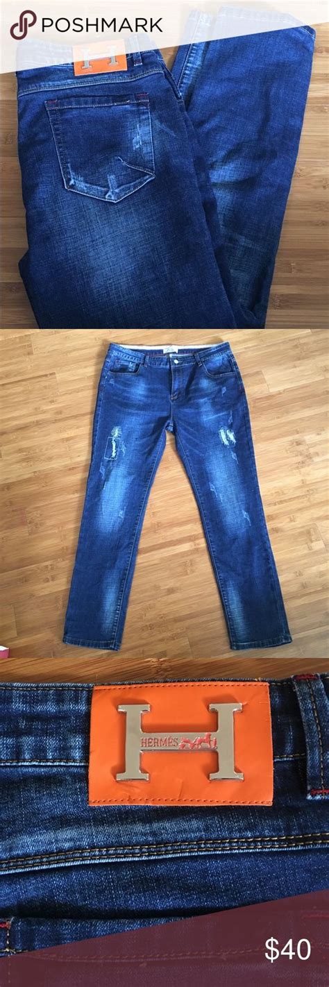 used hermes jeans for women